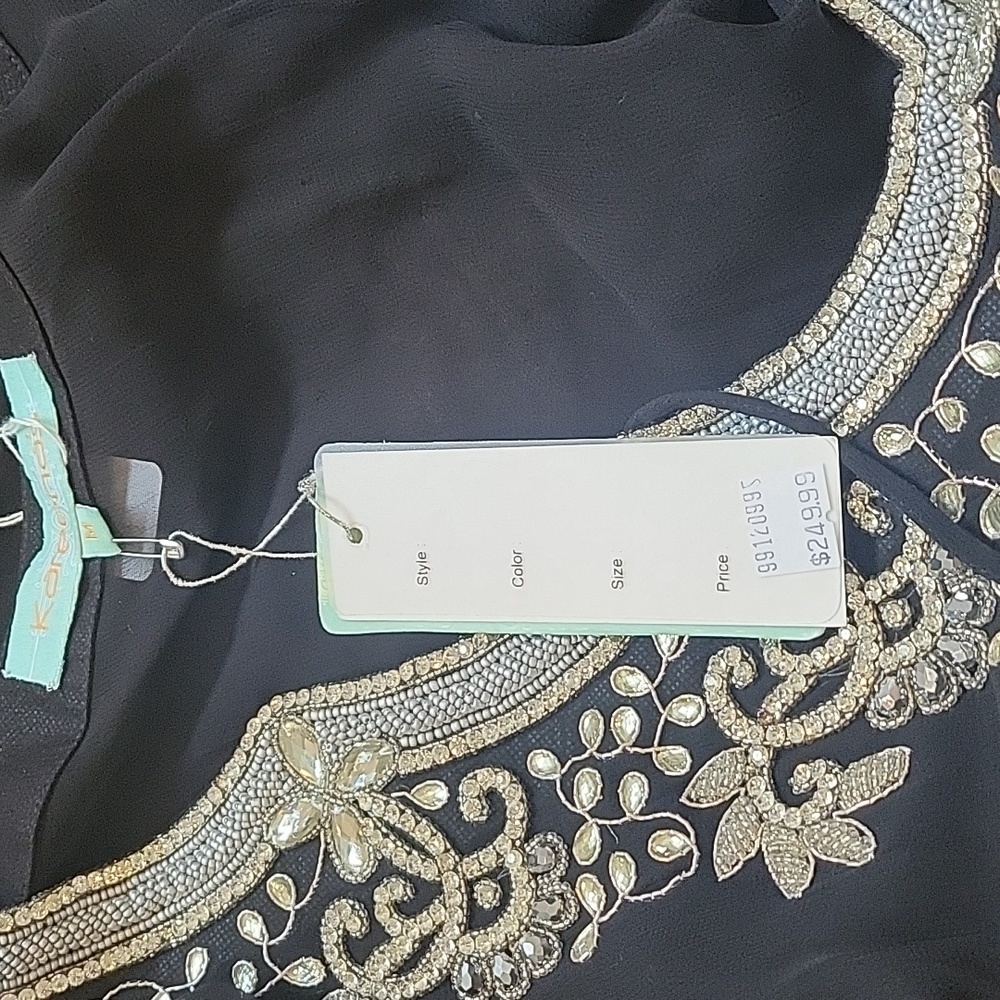 NWT, Kareenas, swim cover-up, Medium, Black - Picture 13 of 14